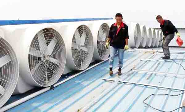 兖州屋顶风机安装_邹城通风换气风机_曲阜负压风